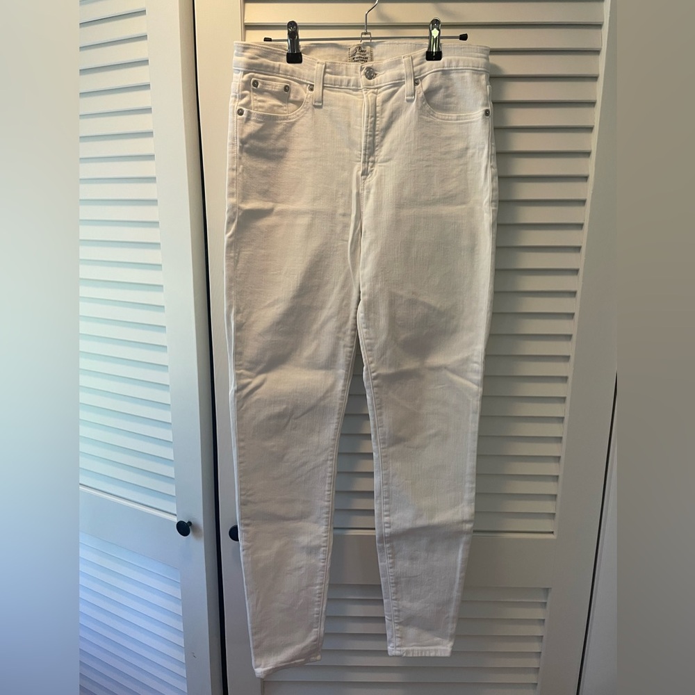 JCrew White Skinny Jeans size 30 Tall